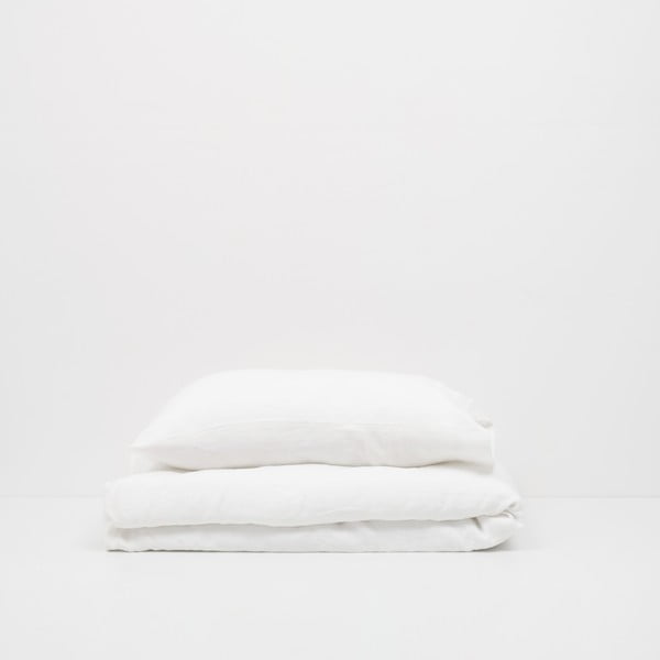 Otroška bela lanena prevleka za vzglavnik Linen Tales Nature, 40 x 60 cm-image-1