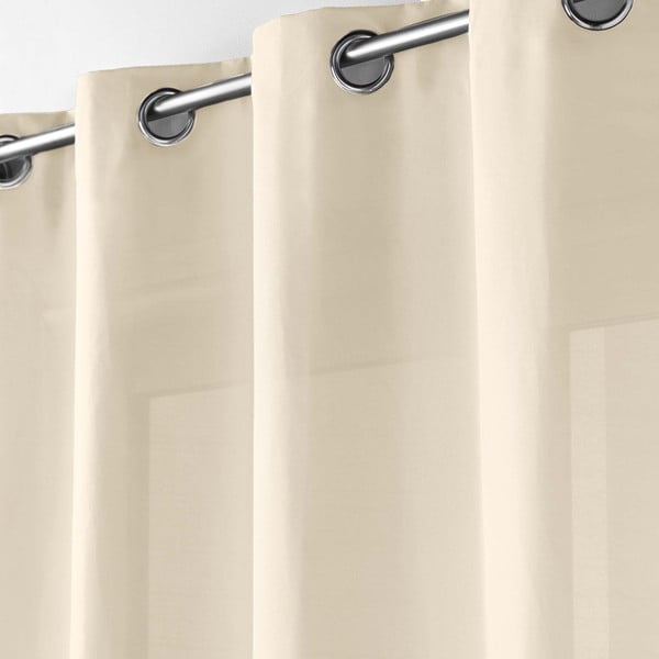 Bež zavesa iz mikrovlaken 140x280 cm Absolu – douceur d'intérieur-image-1