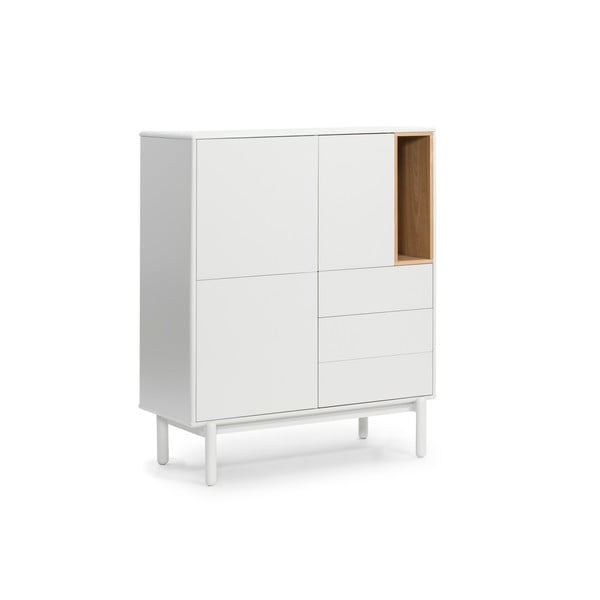 Kremno bela komoda 100x120x40 cm Corvo – Teulat-image-2