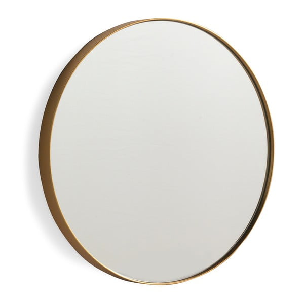 Stensko ogledalo v zlati barvi Geese Pure, Ø 30 cm