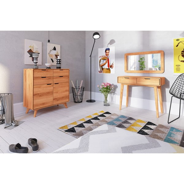 Toaletna mizica iz bukovega lesa 90x40 cm Greg - The Beds-image-4