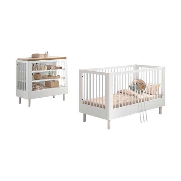 Komplet pohištva za otroke iz masivne bukve 2 ks Forrest – Vipack