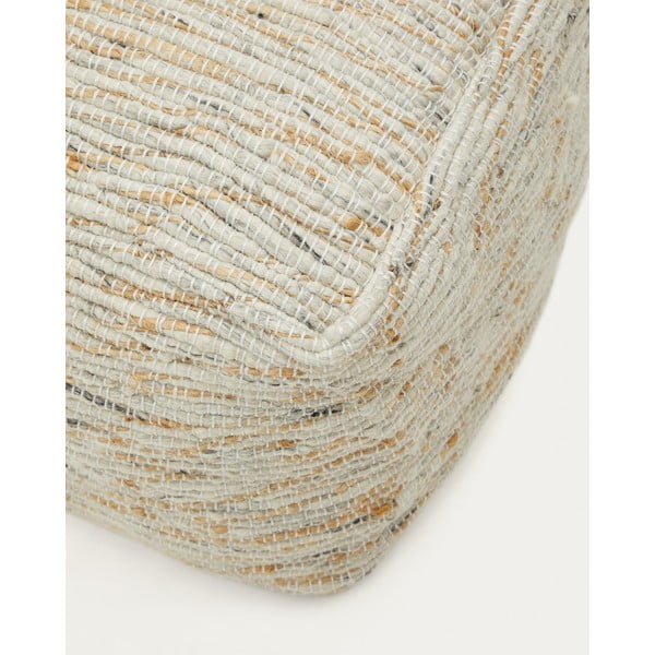 Bež tabure iz volne Selise – Kave Home-image-1