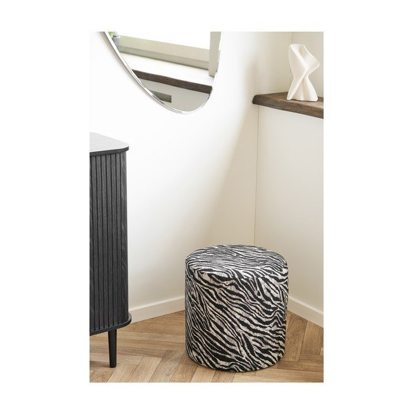 Črno-bel tabure Kimberley – House Nordic-image-3