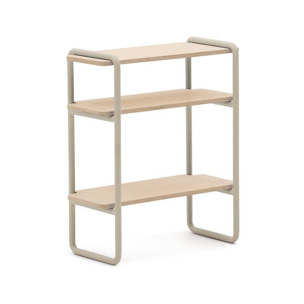 Stenski otroški regal v jesenovem dekorju v bež in naravni barvi 60x70x28 cm Tinn – Kave Home