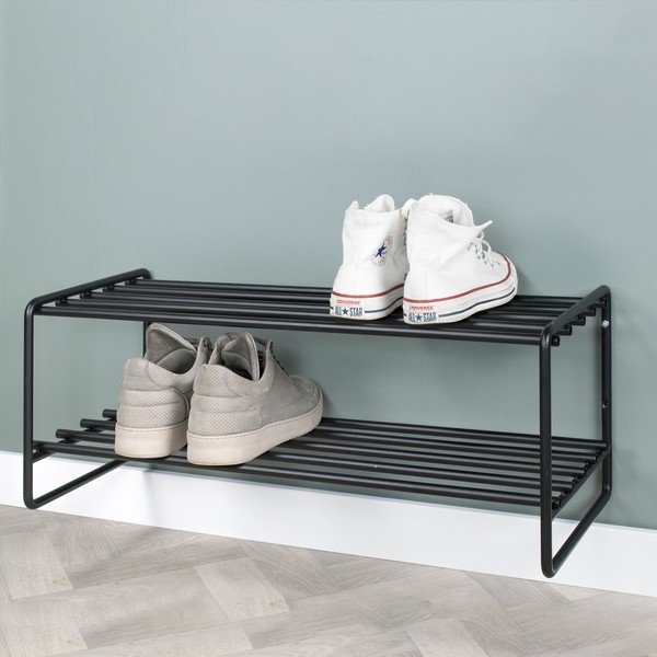 Črna kovinska omarica za čevlje Clint – Spinder Design-image-4