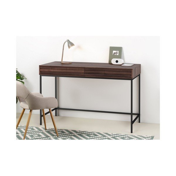 Pisalna miza z mizno ploščo v orehovem dekorju 50x120 cm Celine – Støraa-image-4