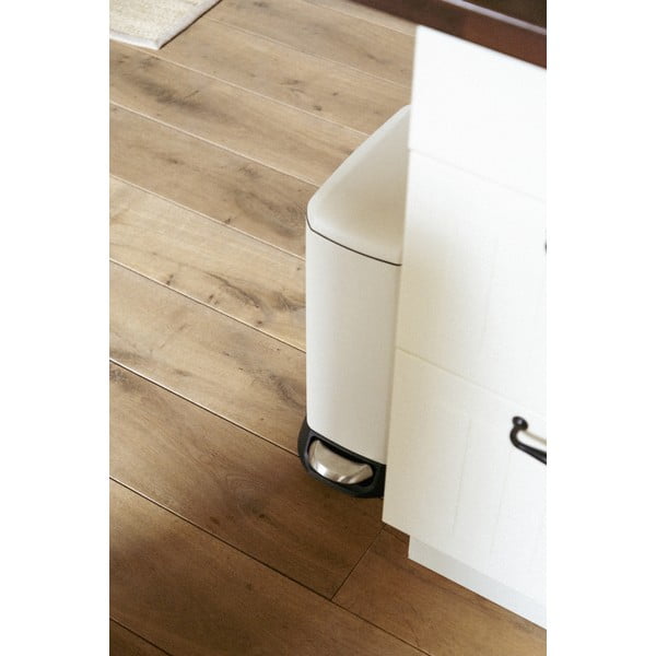 Kremno bel jeklen koš za smeti s pedalom 12 l Design – Wenko-image-2