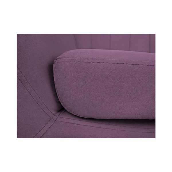 Vijolična dvosedežna zofa Mazzini Sofas Toscane, črne noge-image-4