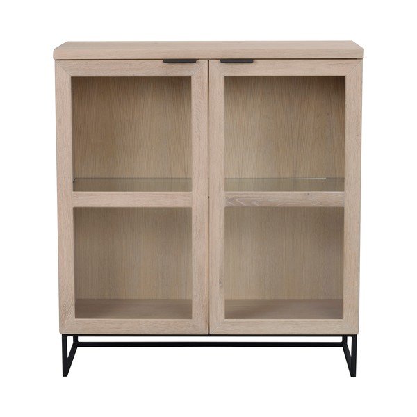 Vitrina iz hrastovega lesa  95x105 cm Everett - Rowico-image-1