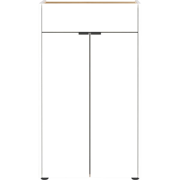 Bela visoka kopalniška omarica 60x98 cm Forano – Germania