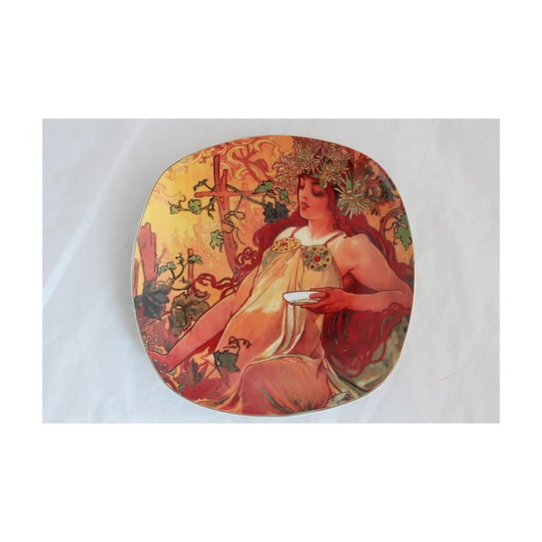 Alfons Mucha - komplet 6 desertnih krožnikov Jesen-image-1