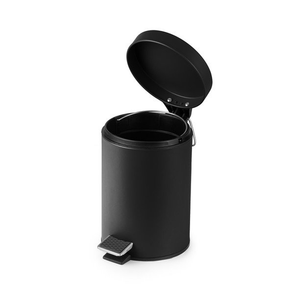 Črn koš za smeti s pedalom Compactor Grena, 3 l-image-4