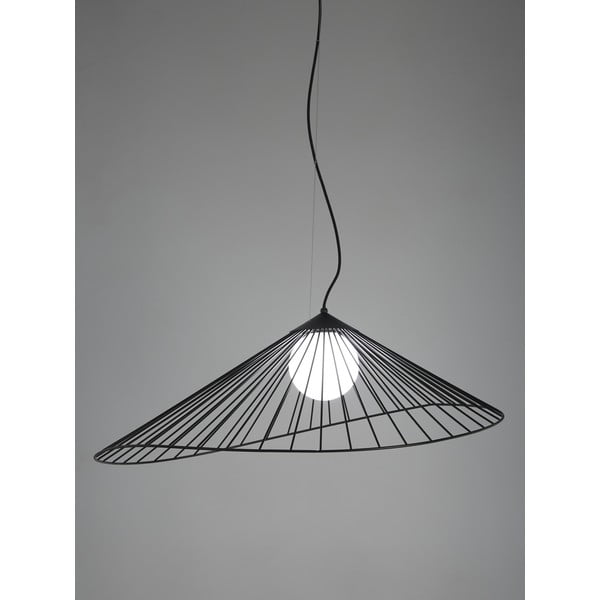 Črna viseča svetilka Westwing Collection Silvan-image-1