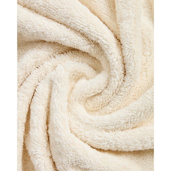 Bela/zelena frotirna bombažna brisača 50x90 cm Sedora – Kave Home-image-4
