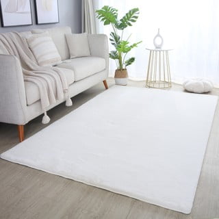 Kremno bela pralna preproga 60x110 cm Pouffy – Ayyildiz Carpets