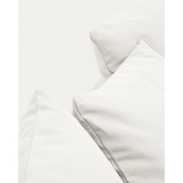 Bela lanena sedežna garnitura 240 cm Nora – Kave Home-image-1