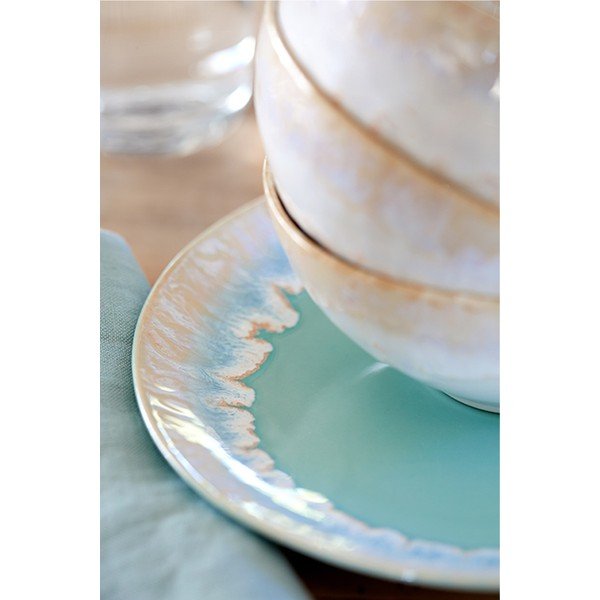Turkizen desertni krožnik iz kamenine ø 22 cm Taormina – Casafina-image-1