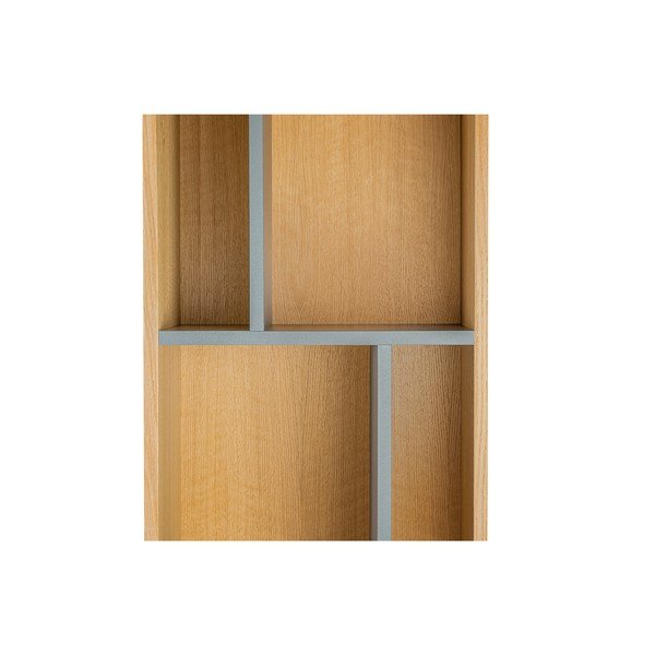 Knjižna polica s sivimi policami Woodman AbbeyWood-image-2