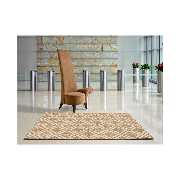 Rjava in bež preproga Universal Bukit Beige, 140 x 200 cm-image-1