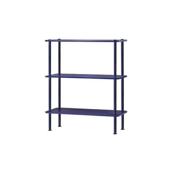 Moder regal v hrastovem dekorju 80x90,5x35 cm Teidi – noo.ma