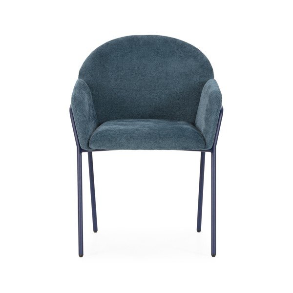 Modri oblazinjeni jedilni stoli v kompletu 2 ks Aslin – MOME-image-3