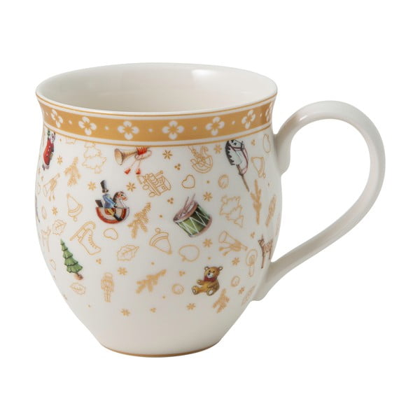 Bela porcelanasta skodelica z božičnim motivom Villeroy&Boch