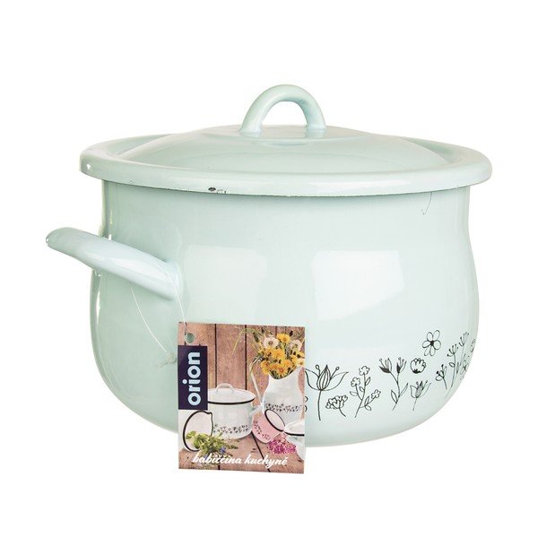 Emajliran lonec s pokrovom v mint zeleni barvi Orion Meadow, 4,8 l-image-1
