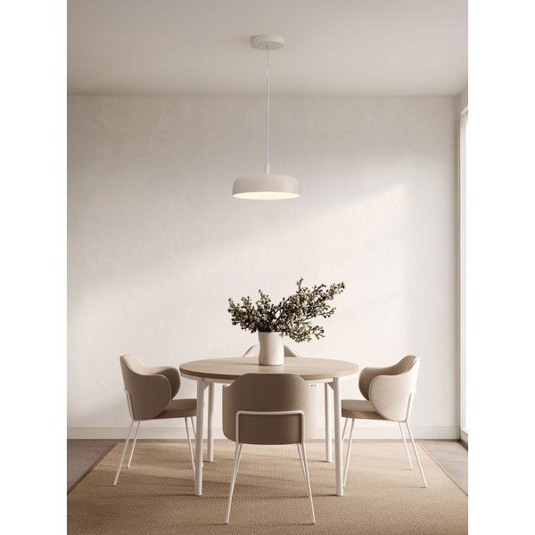 Kremno bela aluminijasta LED zatemnitvena viseča svetilka ø 40 cm Noelia – Nova Luce-image-1