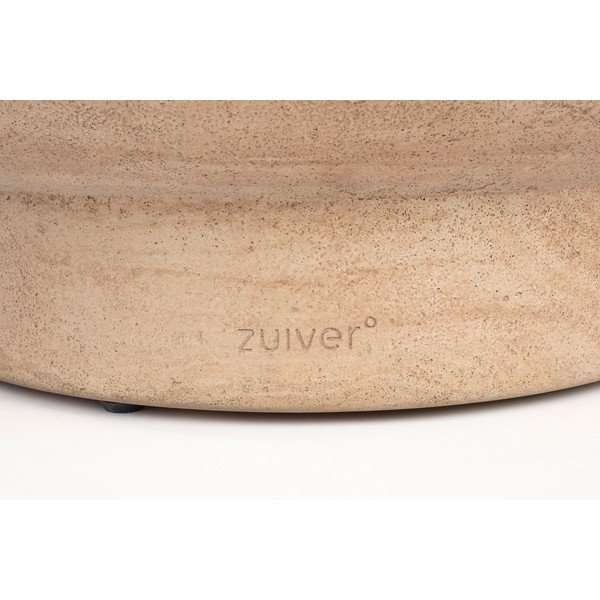 Okrogla klubska mizica v kamnitem dekorju v naravni barvi ø 80 cm Noble – Zuiver-image-4