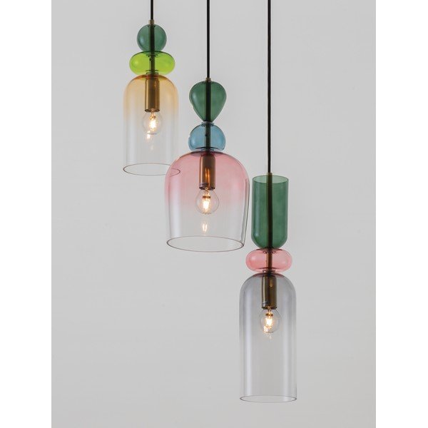 Steklena viseča svetilka v zlati barvi ø 42 cm Murano – Nova Luce-image-1
