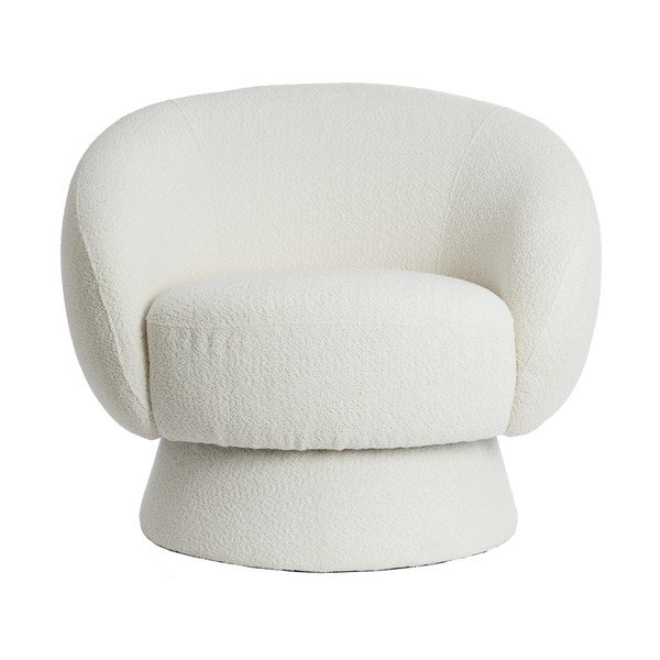 Kremno bel fotelj iz tkanine bouclé Avoria – Light & Living-image-1