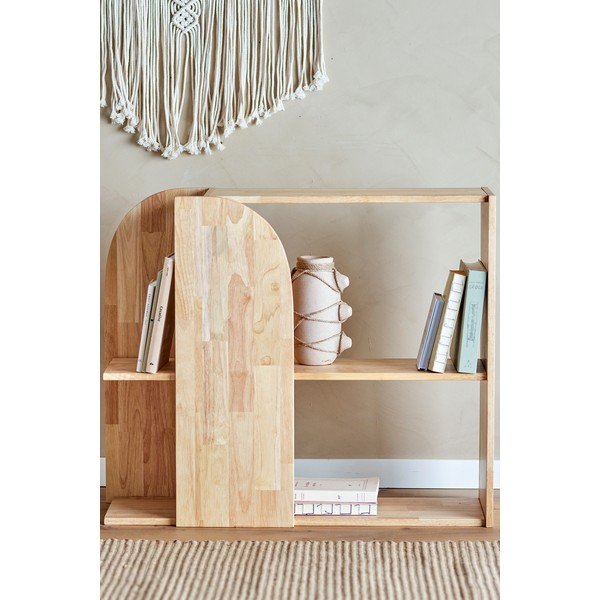 Regal iz masivnega kavčukovca v naravni barvi 85x70 cm Alec – Bloomingville-image-4