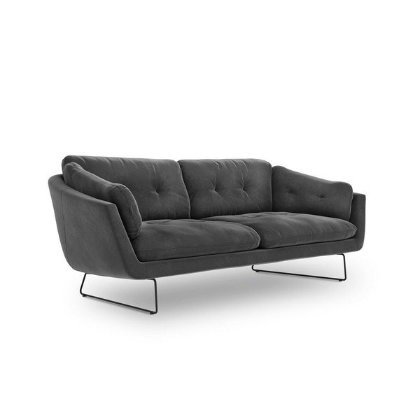 Temno siva žametna zofa Windsor & Co Sofas Gravity-image-2