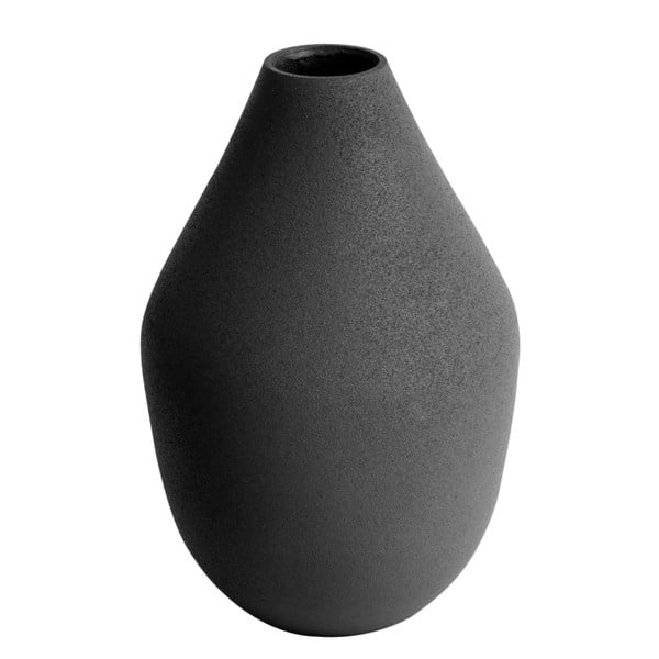 Črna vaza PT LIVING Nimble Cone, višina 14 cm