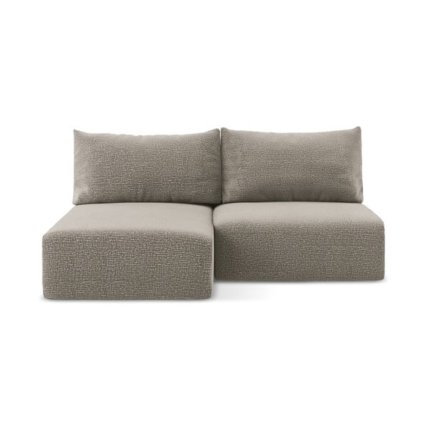 Bež raztegljiva/s prostorom za shranjevanje kotna sedežna garnitura (levi kot) Kalena – Makamii