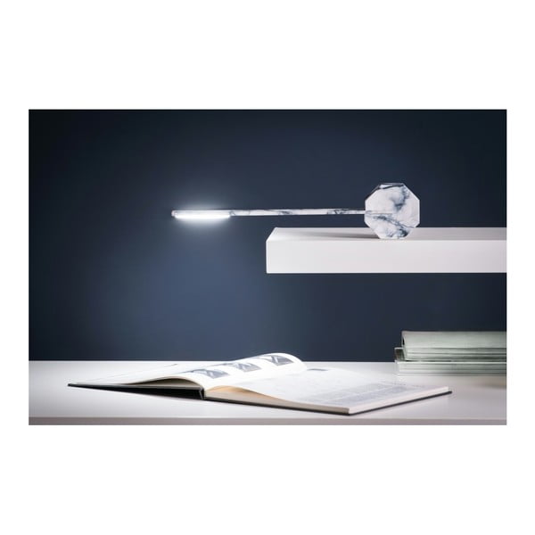 Siva LED namizna svetilka (višina 38 cm) Octagon One – Gingko-image-3