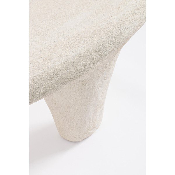 Kremno bela iz poliresina klubska mizica 62x102 cm Albin – Bizzotto-image-2