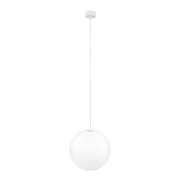 Bela stropna svetilka z belim kablom Sotto Luce Tsuri, ∅ 30 cm