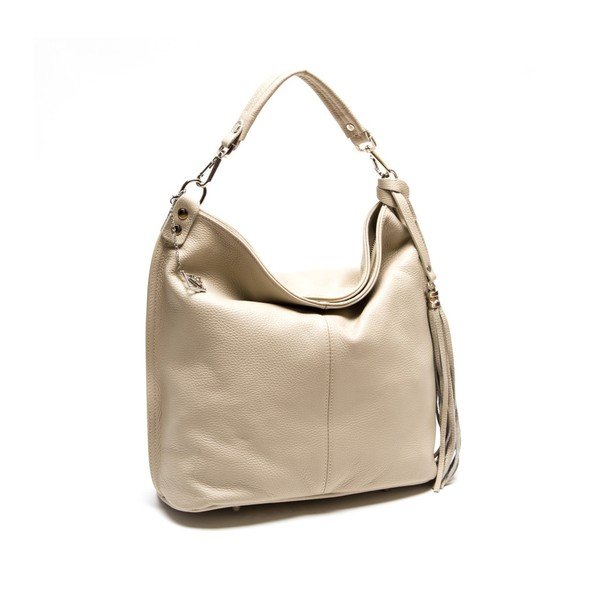 Usnjena torbica Isabella Rhea 1152 Beige-image-4