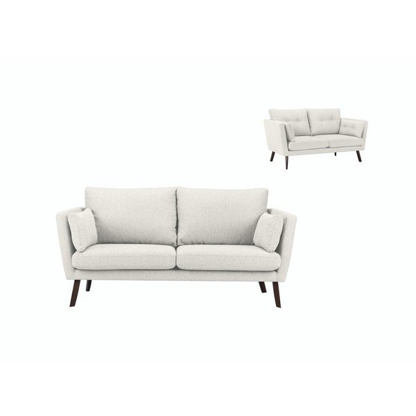Svetlo bež Mazzini Sofas Elena 3-sedežna zofa-image-1