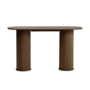 Rjava stranska mizica 40x130 cm Nola – Unique Furniture