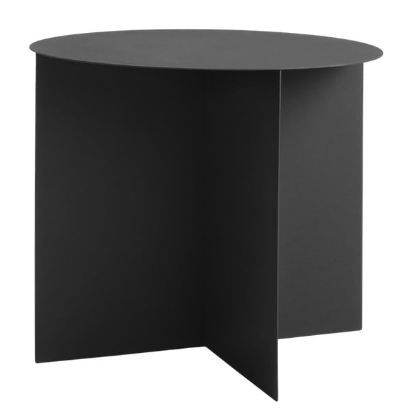 Črna dodatna mizica Custom Form Oli, ⌀ 50 cm