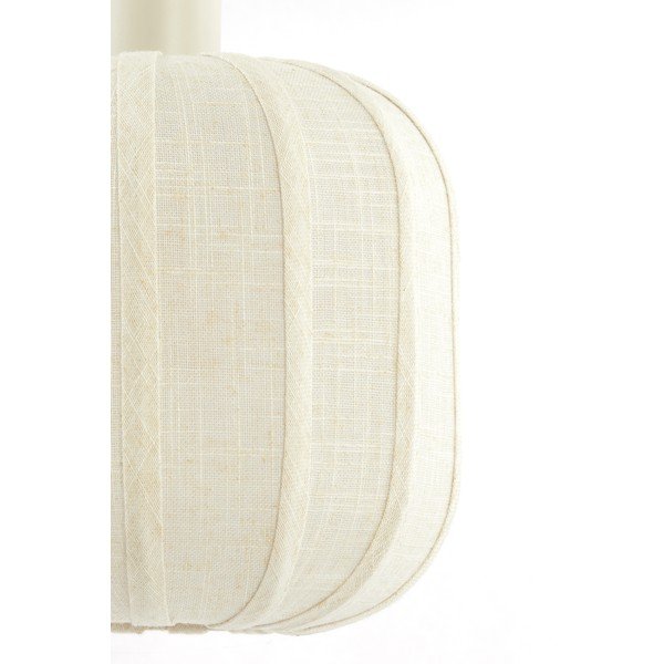 Kremno bela viseča svetilka s tekstilnim senčilom ø 50 cm Tufia – Light & Living-image-4