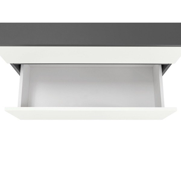 Belo-antracitno siva omarica za pod umivalnik 80x55 cm Wisla – Støraa-image-4
