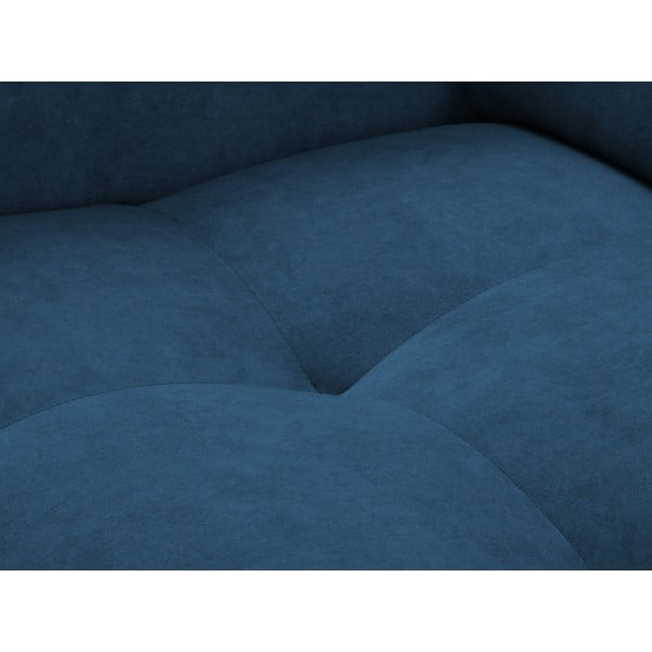 Modra žametna raztegljiva zofa Milo Casa Nico-image-1