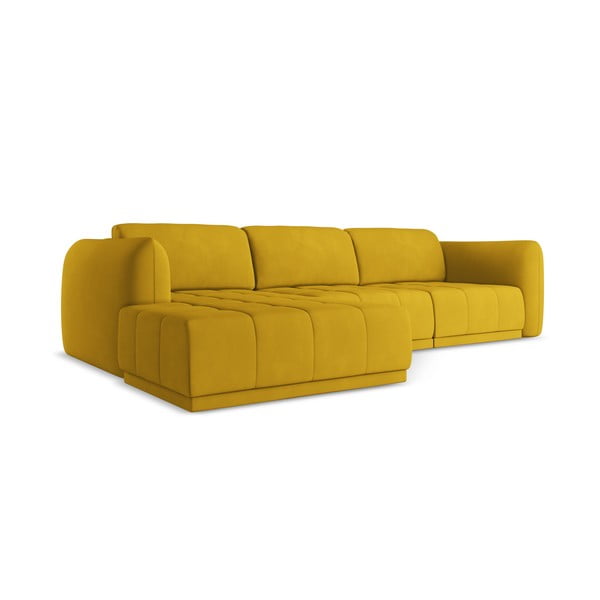 Rumena kotna sedežna garnitura (levi kot) Hoku – Makamii-image-3