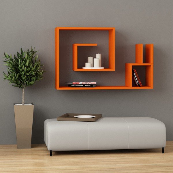 Stenska polica Salyangoz, oranžna-image-1
