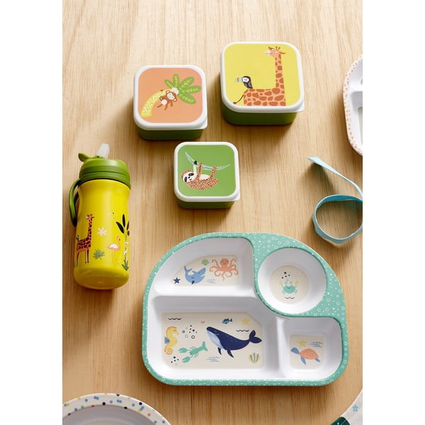 Beli otroški krožnik 27x21 cm Ocean - Ladelle-image-1