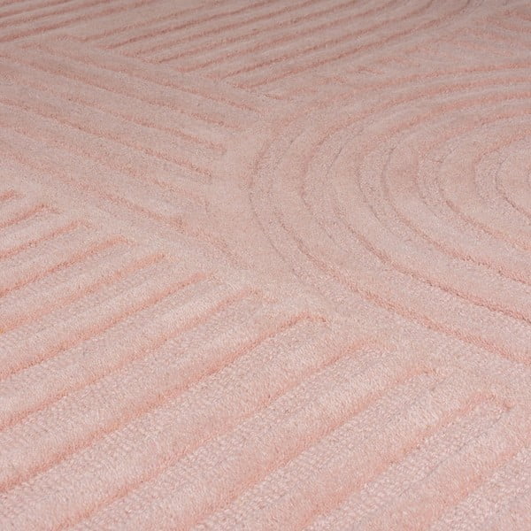 Rožnata volnena preproga Flair Rugs Zen Garden, 120 x 170 cm-image-4